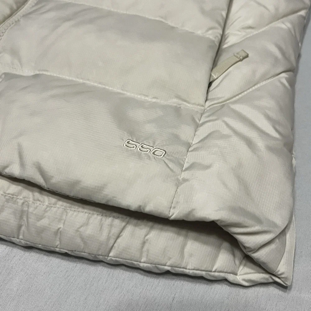 The North Face Vest Womens Small Cream 550 Down Puffer Quilted